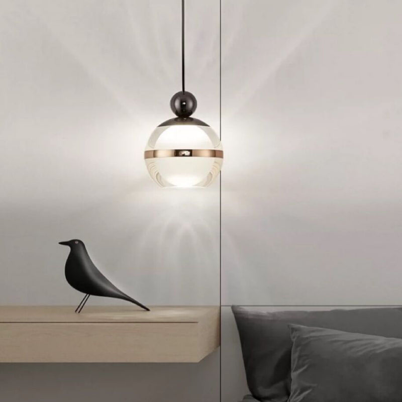 Nordic Minimalist Acrylic Round Ball 1/3 Light Island Light Chandelier