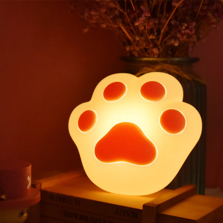 Lámpara de mesa con luz nocturna LED con forma de sofá de silicona creativa 