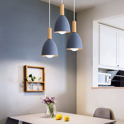 Nordic Minimalist Macaron Solid Color 1/3-Light Chandelier