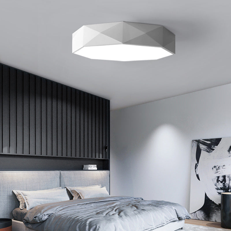 Nordic Minimalist Rhombus Geometry LED Flush Mount Ceiling Light