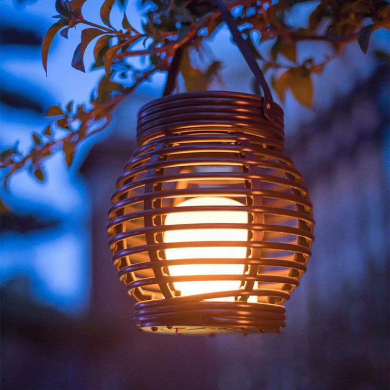 ضوء زينة حديقة مقاوم للماء LED قفص اللهب الشمسي الخارجي 