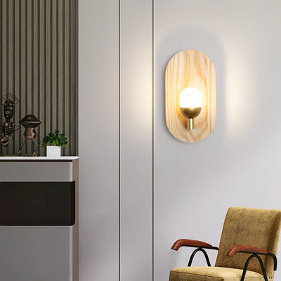 Moderne Acryl-Lampenschirm Log Brand 1-Licht-Wandleuchte 