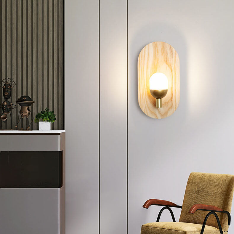 Modern Acrylic Lamp Shade Log Brand 1-Light Wall Sconce Lamp