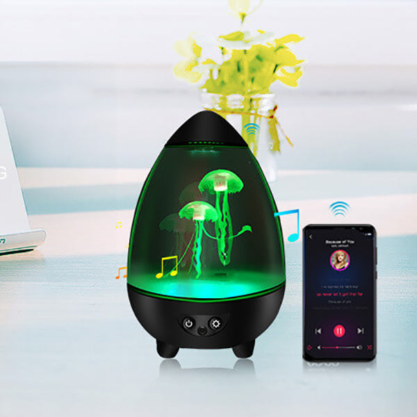 Protection des yeux créative USB méduse conception LED veilleuse lampe de table 