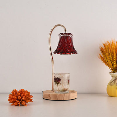 Lampe de table à une lumière Nordic Classical Bellflower en cire fondue 