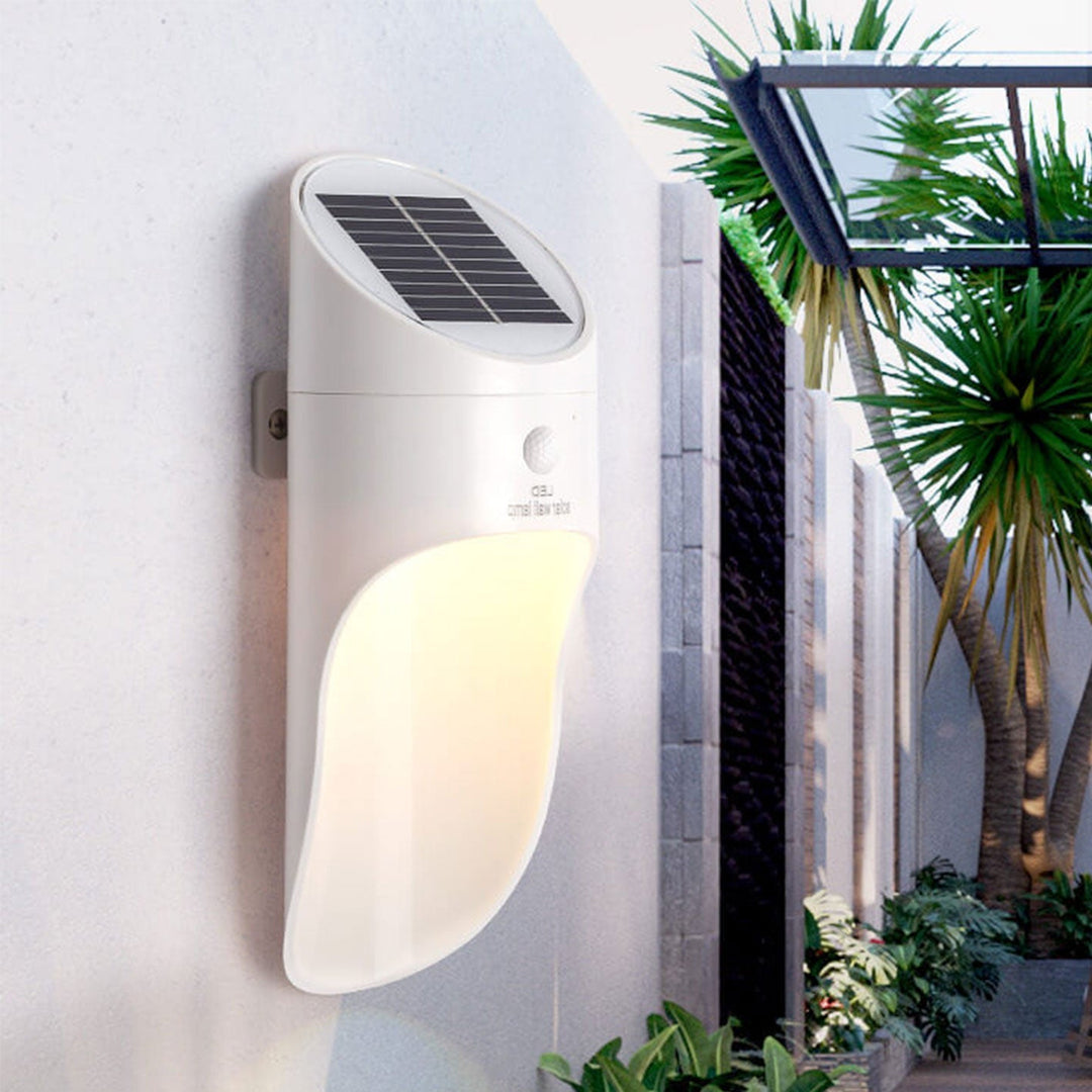 Lampe murale étanche à capteur créatif LED solaire 