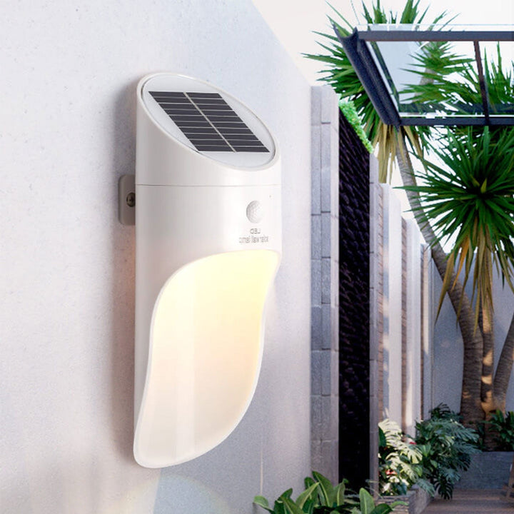 Lampe murale étanche à capteur créatif LED solaire 