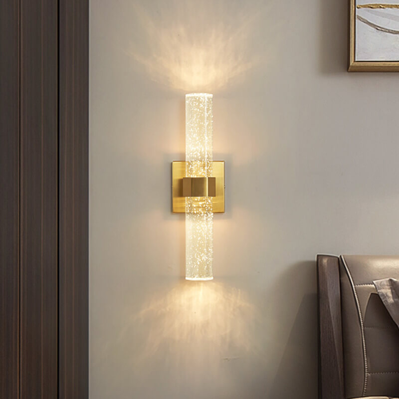 مصباح حائط عصري فاخر من الألومنيوم الكريستالي LED لغرفة المعيشة 