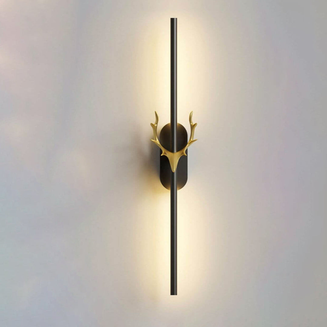 Modern Luxury Aluminum Long Strip Antler Shape LED Wall Light For Living Room