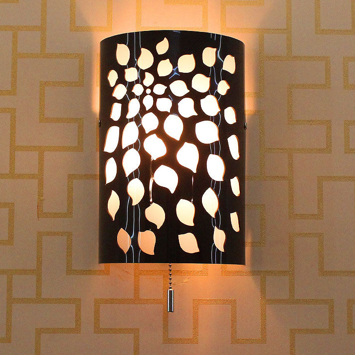 Modern Creative Iron Half Cylinder 1-Light Wall Sconce Lamp