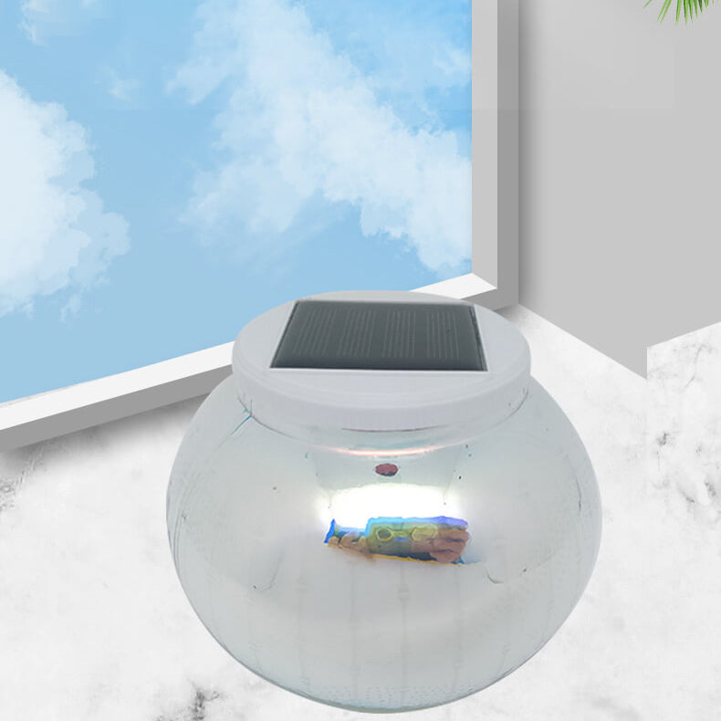 Solar Electroplated Glass Ball Jar LED Outdoor Garden Decorative Light