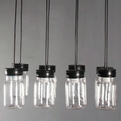 Nordic Retro Aluminum Glass Bottle Shade 1 Light Pendant Light