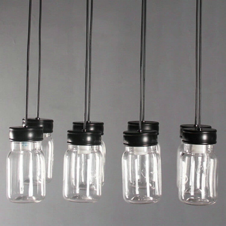 Nordic Retro Aluminium Glasflaschenschirm 1 Licht Pendelleuchte 