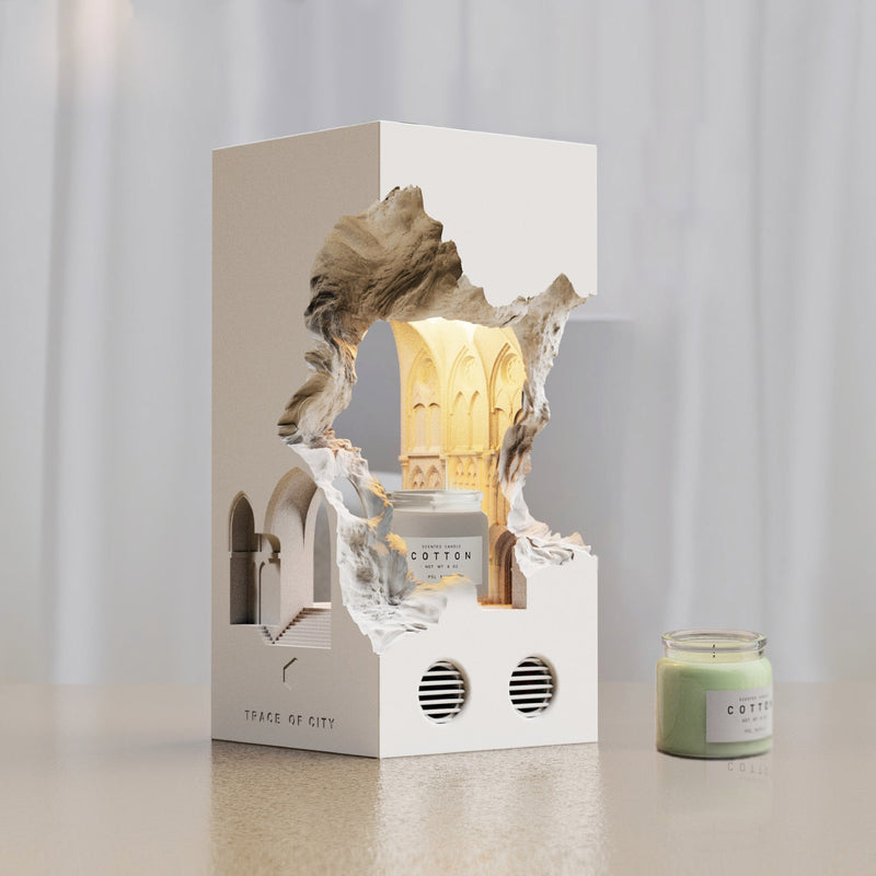 European Creative Notre Dame Cement 1-Light Melting Wax Table Lamp