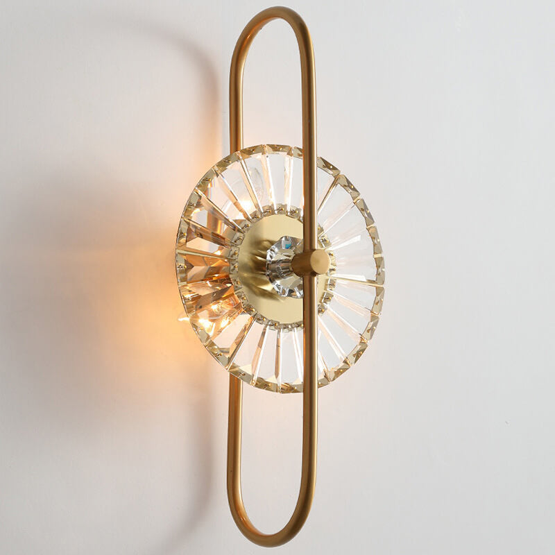 مصباح حائط LED بتصميم إبداعي من الكريستال الفاخر 