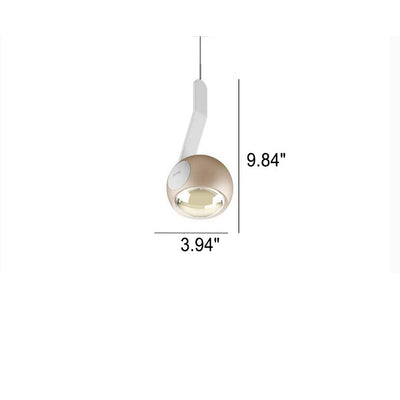 Modern Minimalist Iron  Round Ball Induction LED Pendant Light