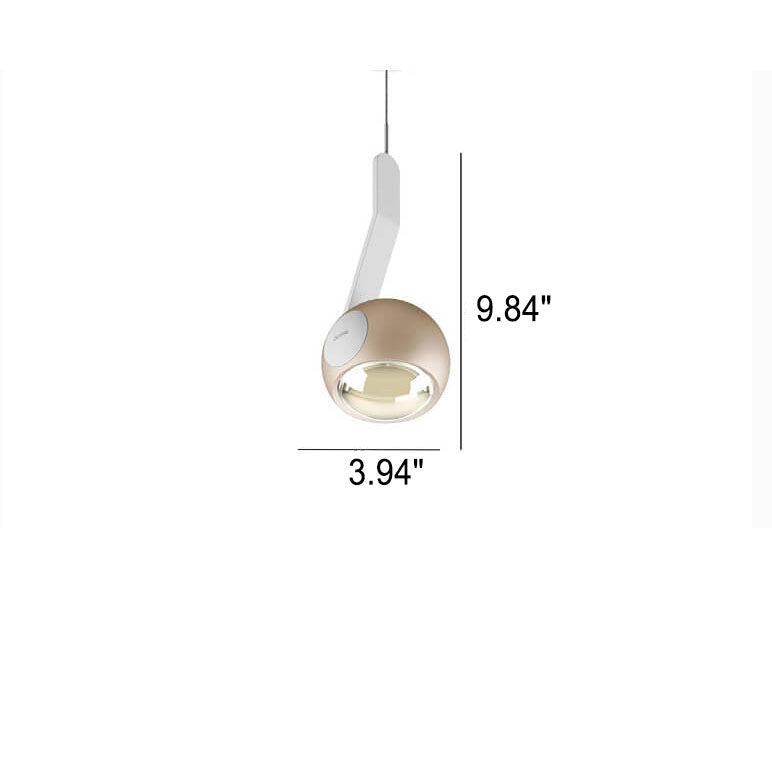 Modern Minimalist Iron  Round Ball Induction LED Pendant Light