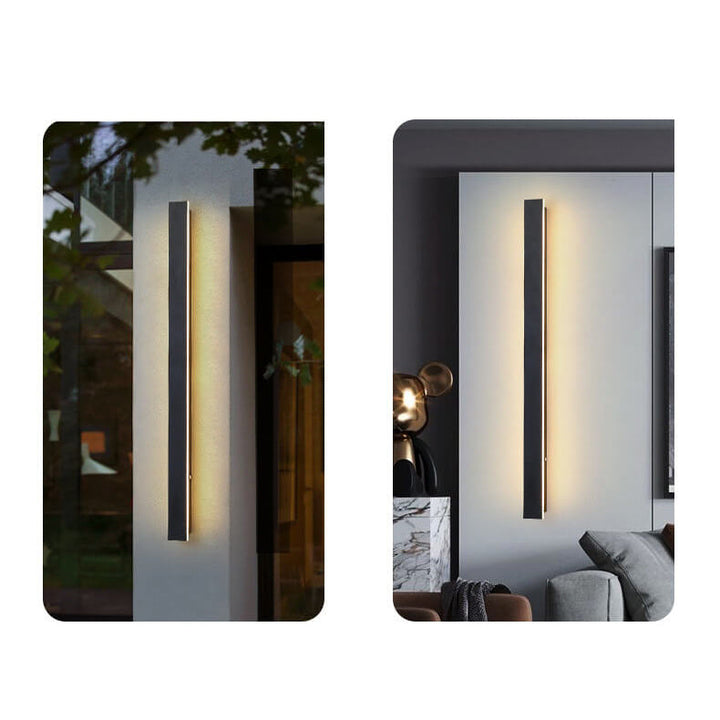 Applique murale LED étanche rétro rectangulaire à bande pour extérieur 