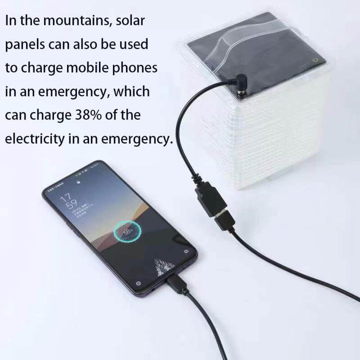 Solar Mehrzweck-Faltbare PVC-Clip-Netz Camping LED Außenleuchten 