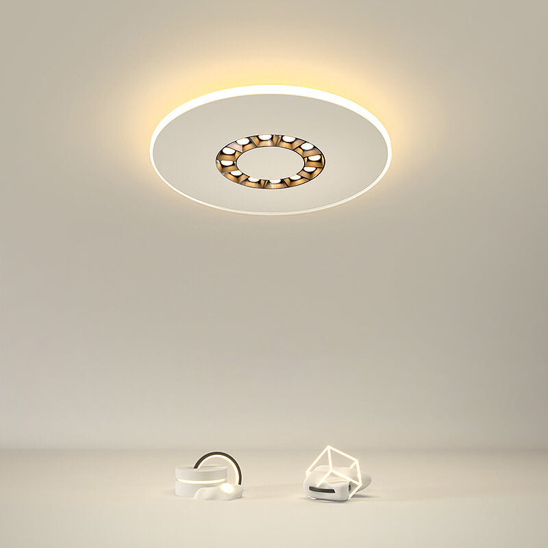 Modern Creative Spotlight Double Circle/Square Design LED Flush Mount Light