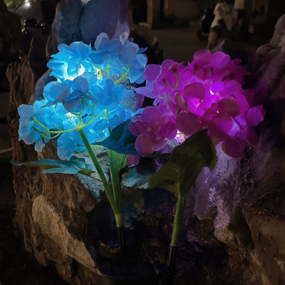 Moderne Hydrangea-Kugel-Solar-Rasen-LED-Garten-Boden-Einsatz-Landschaftslicht im Freien 