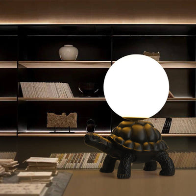 Nordic Creative Turtle Shape Moon Resin 1-Light Table Lamp