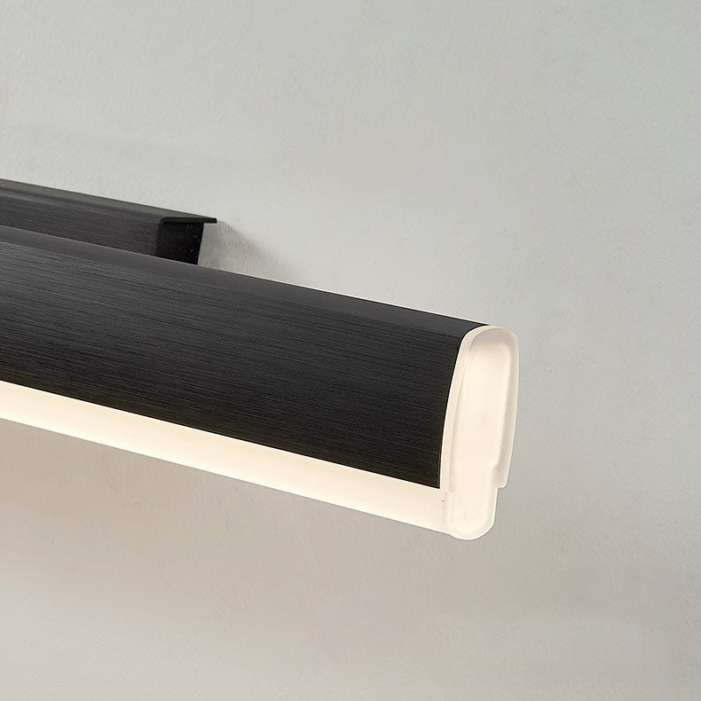 Modern Minimalist Aluminum Rectangular Strip LED Vanity Light Mirror Front Wall Sconce Lamp For Bathroom