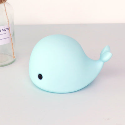 Modern Creative Whale Silicone Pat LED Night Light Table Lamp