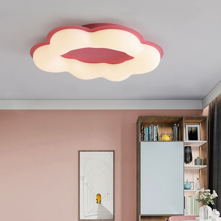 Modern Minimalist Colorful Clouds PE LED Flush Mount Ceiling Light