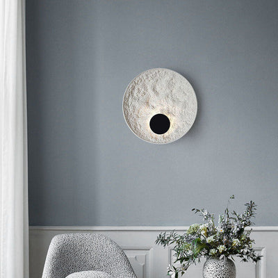 Nordic Modern Creative Circular Resin 1-Light Wall Sconce Lamp
