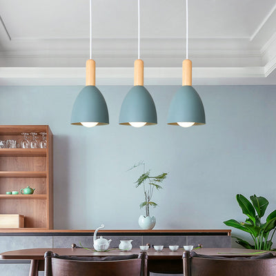 Nordic Minimalist Macaron Solid Color 1/3-Light Chandelier