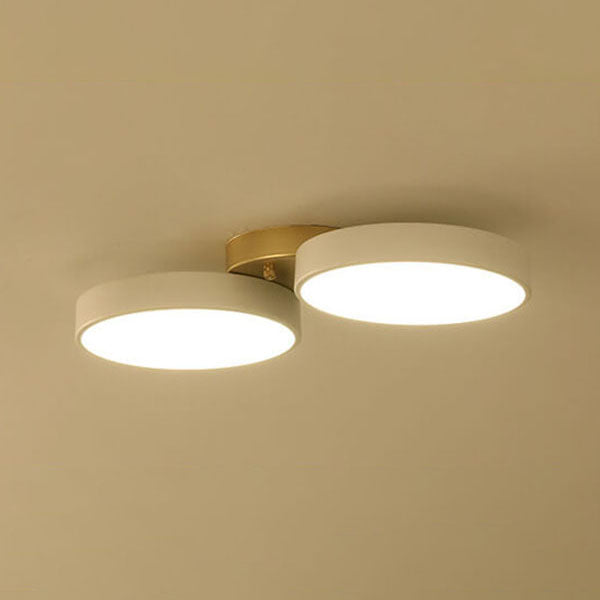 Modern Minimalist Round Iron Acrylic LED Flush Mount Ceiling Light