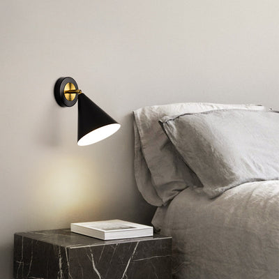 Nordic Minimalist Solid Color Rotatable 1-Light Wall Sconce Lamp