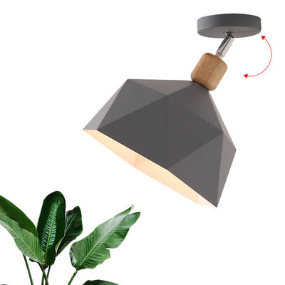 Modern Minimalist Macron Semi-Flush Mount Light