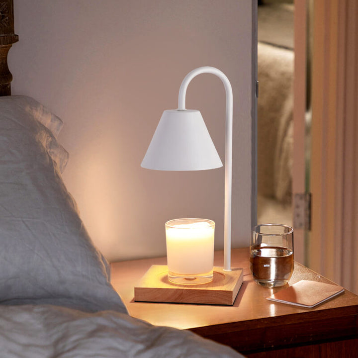 Lampe de table Nordic Solid Marble Base Cone 1-Light Melting Wax 