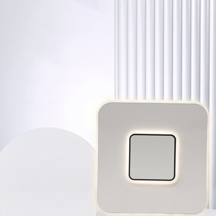 Modern Minimalist Square Round Ultra-Thin LED Flush Mount Ceiling Light