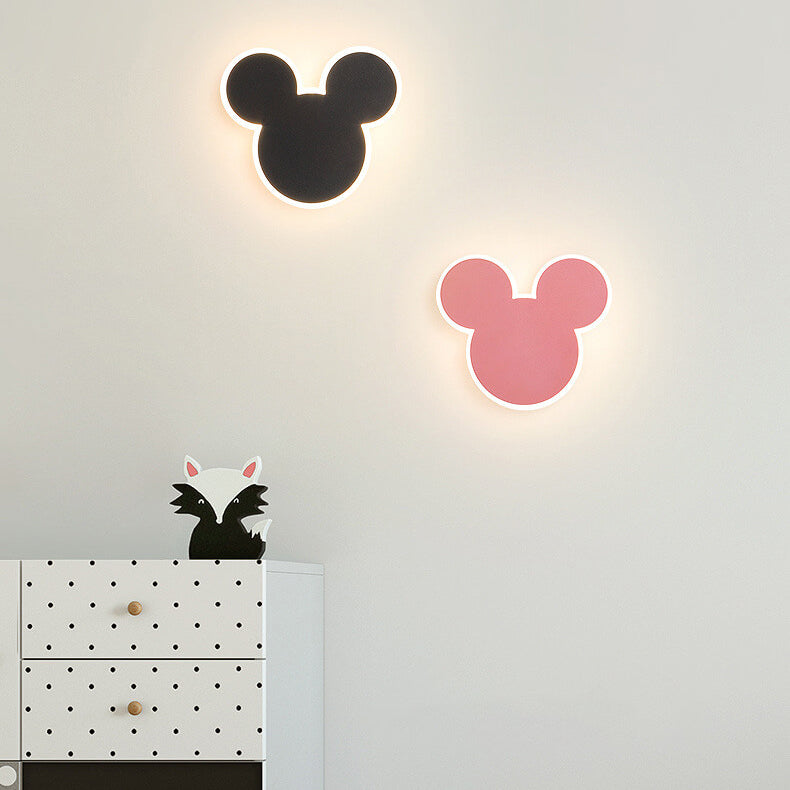مصباح حائط LED على شكل فأر وأرنب كرتوني إبداعي 