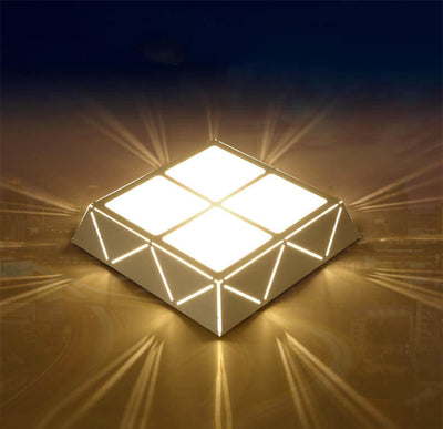 Minimalist Square 1-Light LED Flush Mount Ceiling Light