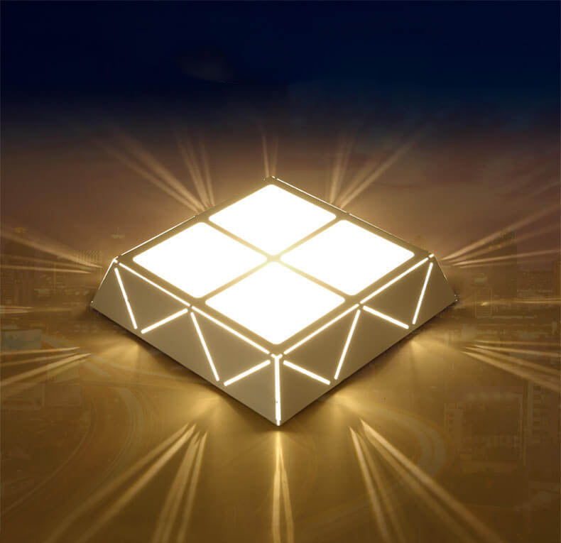 Minimalist Square 1-Light LED Flush Mount Ceiling Light