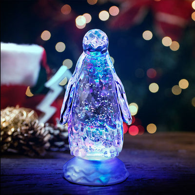 Creative Cartoon Snowman 7-Color LED Night Light Decorative Table Lamp