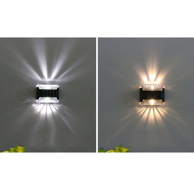 Outdoor Garten Patio Solar LED Wandleuchte Lampe 