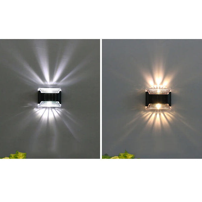 Outdoor Garden Patio Solar LED Wall Sconce Lamp