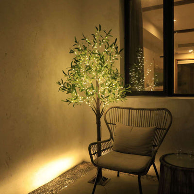 Modern Creative Olive Leaf LED Simulation Plants Decorative Light