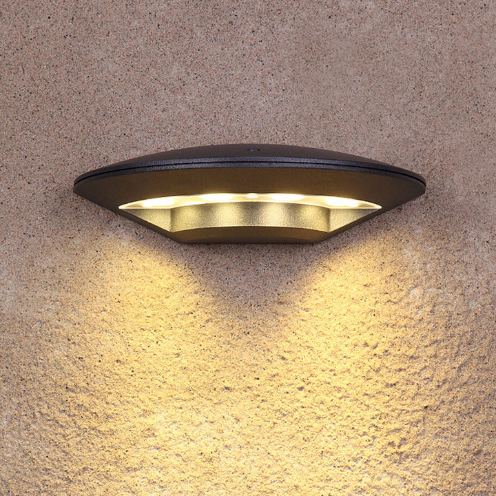Lampe murale étanche LED ronde moderne créative en forme de soucoupe volante 