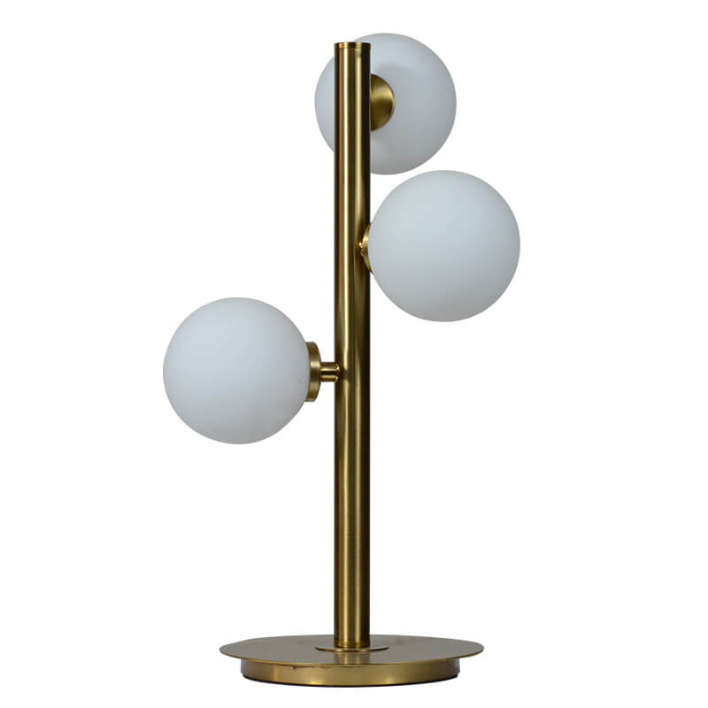 Nordic Creative Magic Bean Glass Iron 3-Light Table Lamp