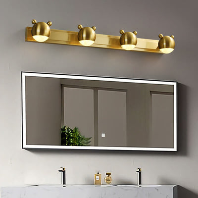 Modern Creative Bear LED Brass Acrylic LED Vanity Wall Sconce Lamp