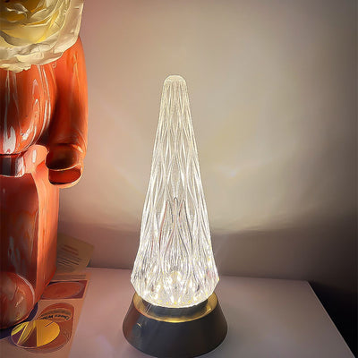 Creative Simplicity Christmas Acrylic Tree LED Night Light Table Lamp