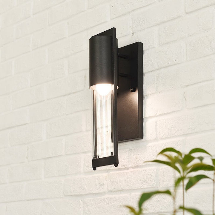 Diseño Antiguo Simple Industrial Lámpara Aplique de Pared Exterior de 1 Luz 