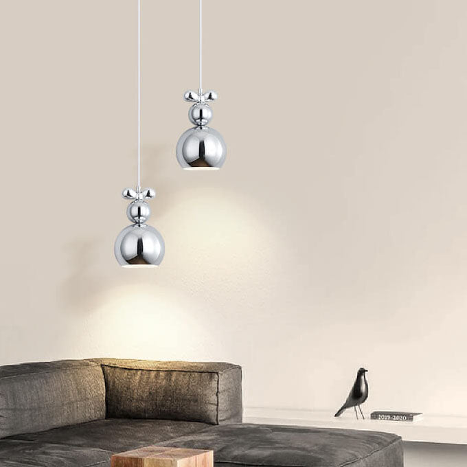 Diseño de hardware minimalista moderno Esfera Lámpara colgante de 1 luz 