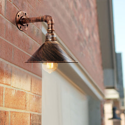 Vintage Industrial Iron 1-Light Wall Sconce Lamp